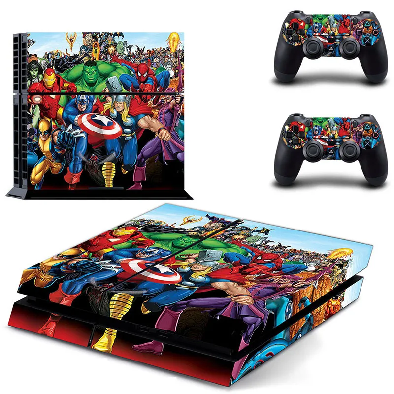 Marvel Мстители PS4 наклейка s Play station 4 кожа PS 4 наклейки Наклейки Обложка для playstation 4 PS4 консоль и контроллер кожи