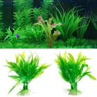 D08D аквариумный декор, зеленая искусственная пластиковая водная трава, растение, орнамент