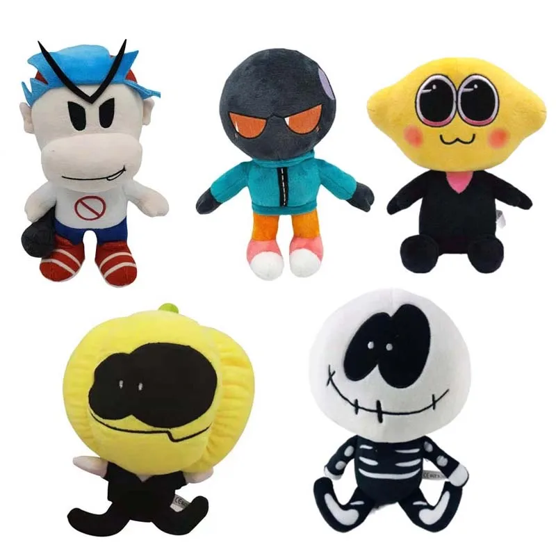 

Anime Friday Night Funkin Plush Toys Hot Game Spooky Month Skid and Pump Soft Stuffed Pillow For Birthday Hallowee