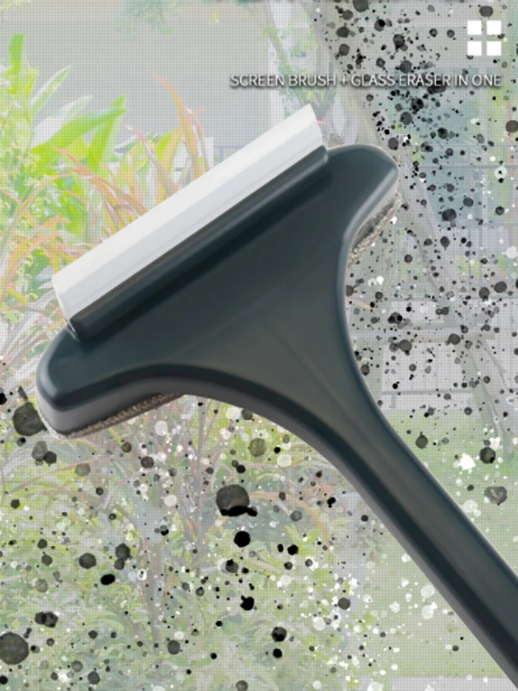 Новая сетчатая щетка для экрана съемный двухсторонний очиститель окон скребок