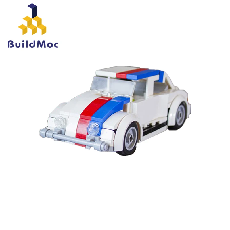 

BuildMoc Movie The Love Bug City Car 147PCS MOC Model Building Blocks Toys for Children DIY Toy Kids Gifts Citys Car