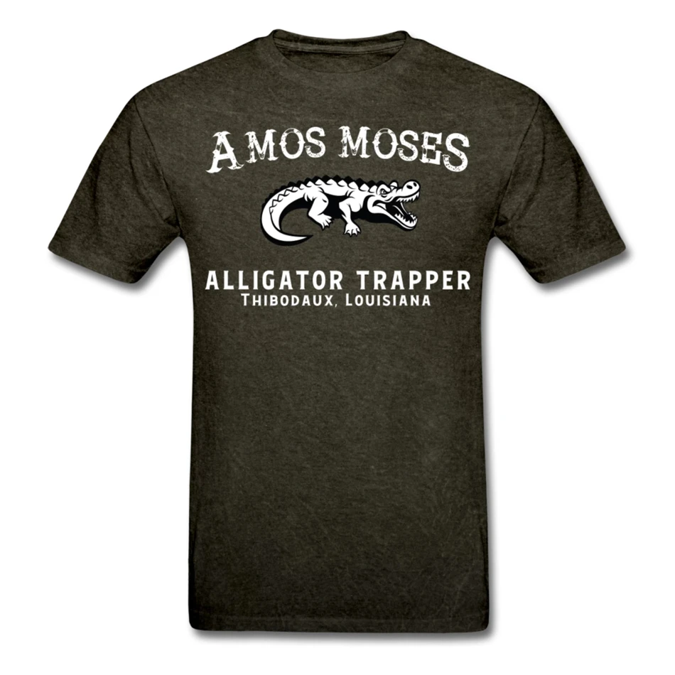 Amos Moses Alligator Trapper Мужская футболка Jerry Reed Fan рубашка Ретро футболка|Мужские