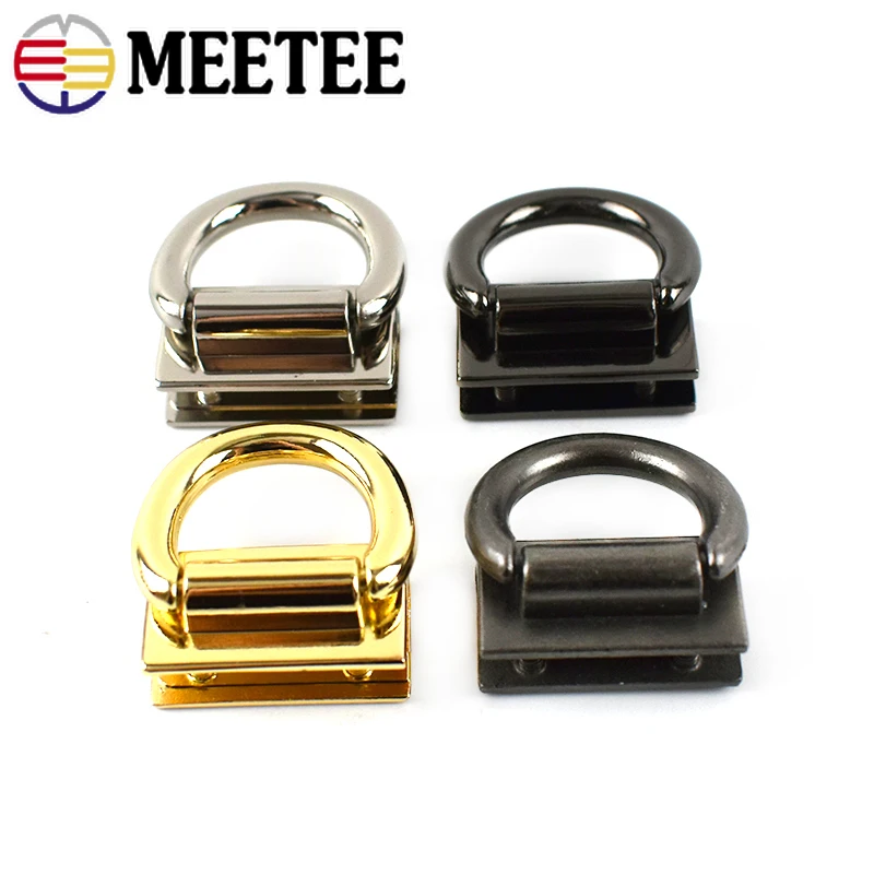 2/4/10 шт. квадратные металлические пряжки для сумочки с кисточками Кепки сумка