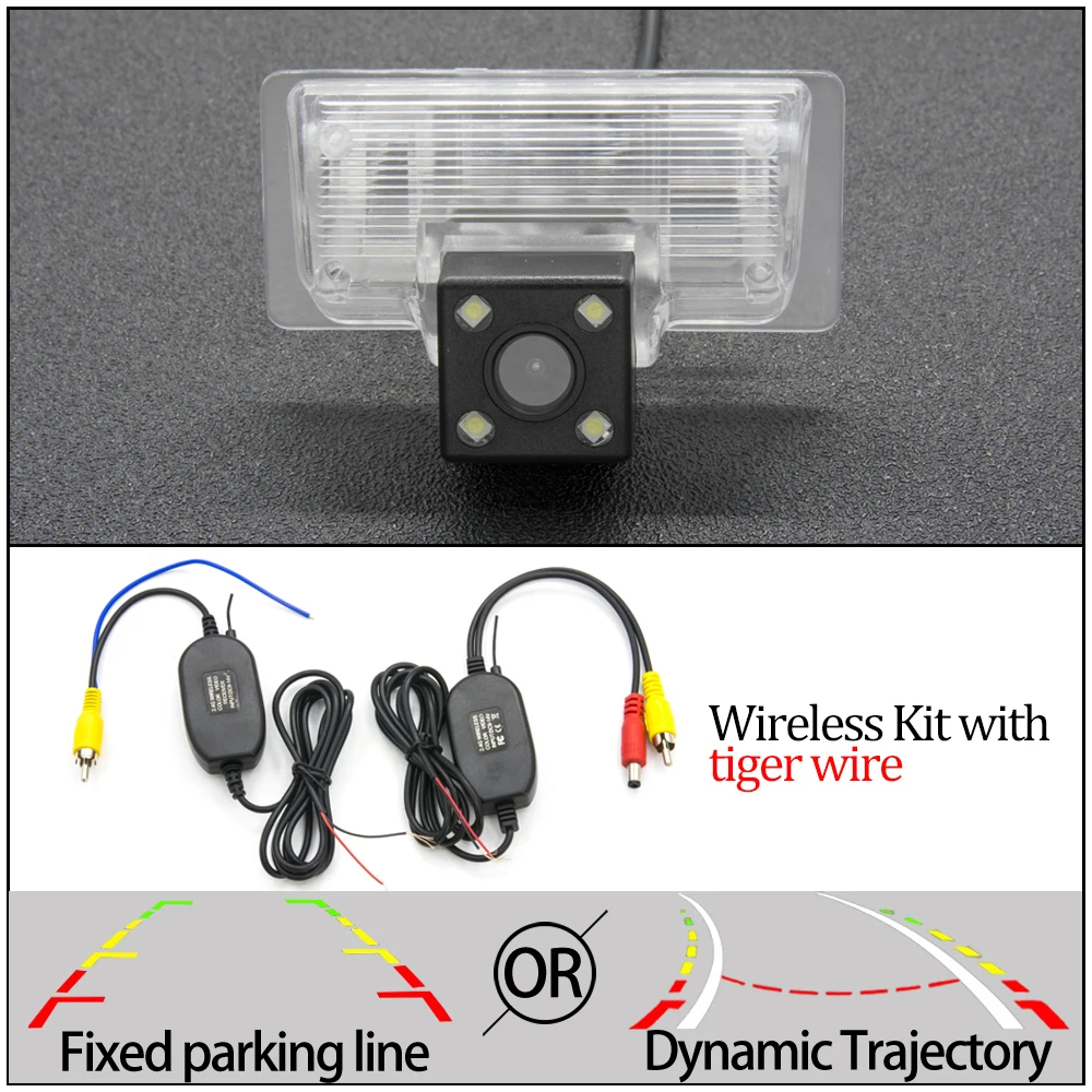 4LED N Wireless Камера заднего вида CCD для nissan paladin Altima TEANA Sylphy Venucia Almera TIIDA Bluebird Sentra автомобильная парковочная камера заднего вида - Название цвета: 4LED N Wireless