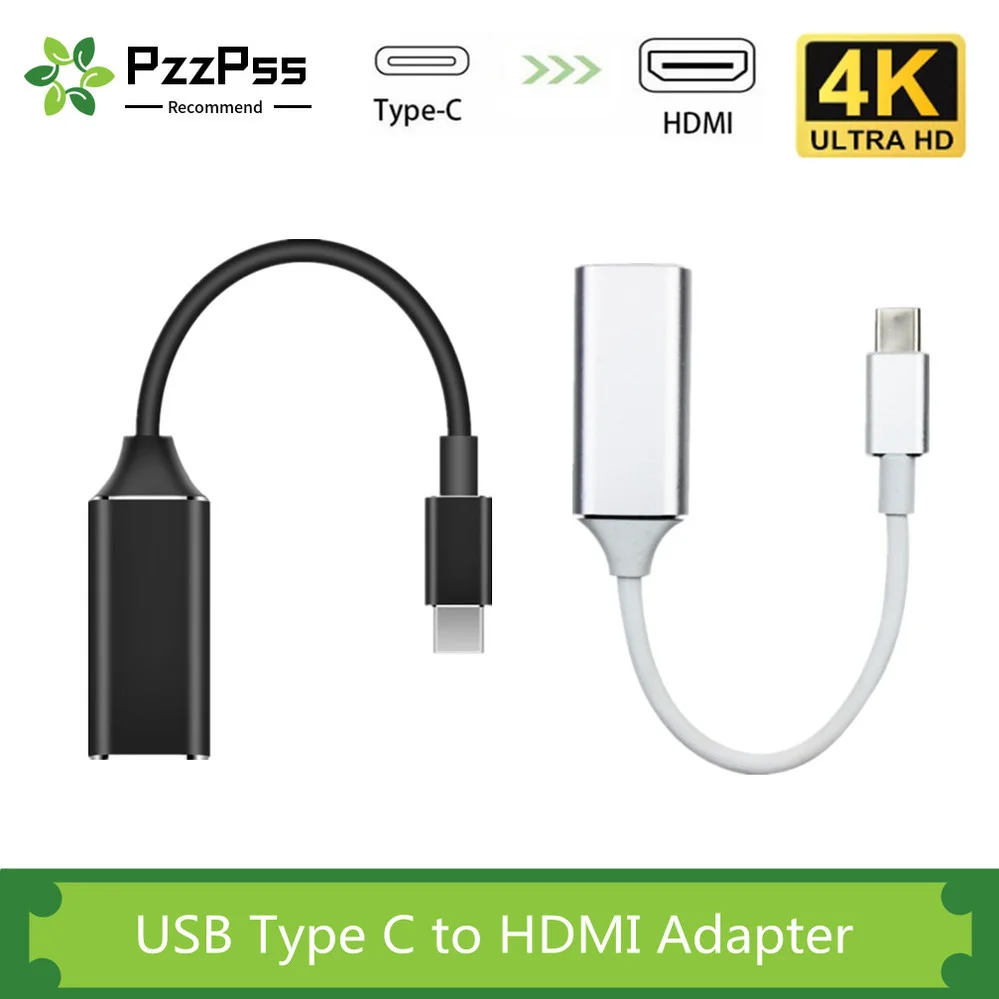 Адаптер PzzPss USB C-HDMI 4K 30 Гц кабель Type C HDMI для MacBook Samsung Galaxy S10 Huawei Mate P20 Pro адаптер |