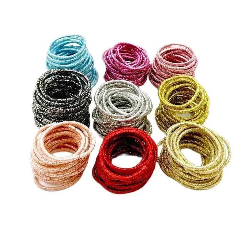 

50Pcs/Lot Mix Color Child Rubber Bands Accessories Wholesale New Fashion Gum Hair Elastics For Girls Kids