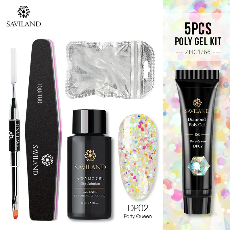 15g Poly Gel Kit Soak off 4 шт./компл. поли набор гелевых УФ Акрил строитель поли-гель, быстро сохнут, дизайн ногтей Pro с длинным натуральных ногтей Жесткий Гель-лак - Цвет: 15g Poly Gel Kit