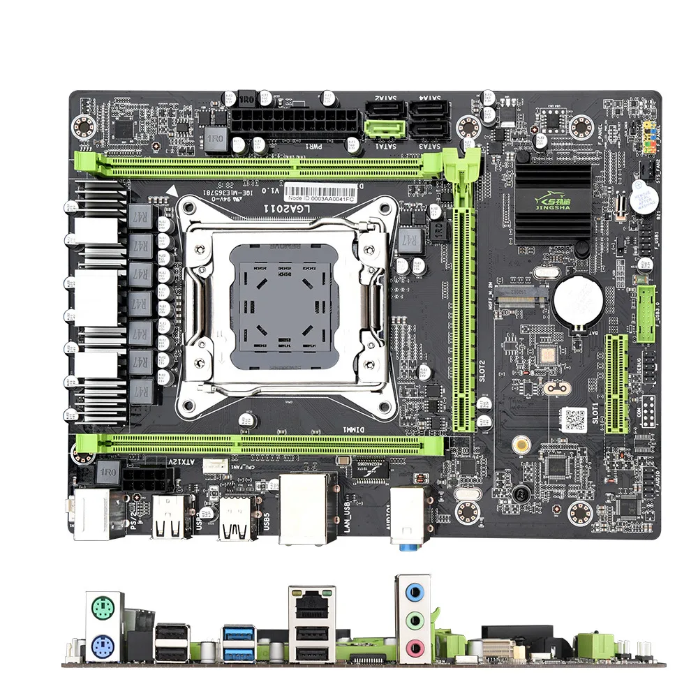 Материнская плата JINGSHA X79 LGA2011 процессор MATX USB3.0 SATA3 PCI E NVME M.2 SSD LGA 2011 материнская