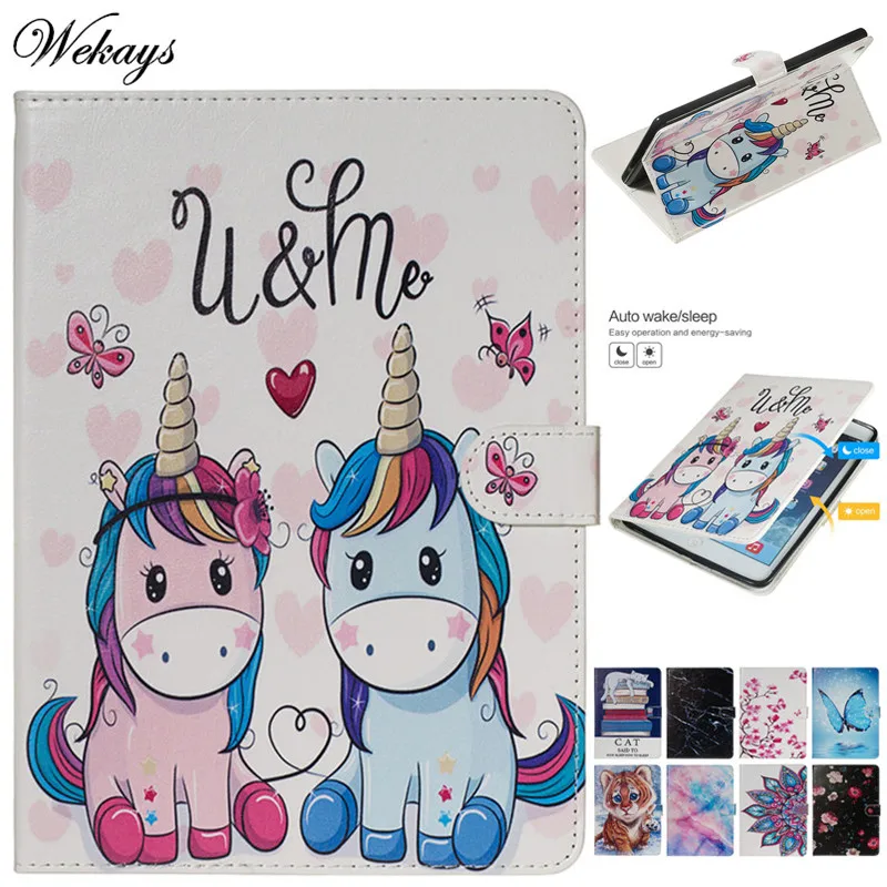 

Wekays For Amazon Fire HD 8 Cartoon Smart Leather Fundas Case For Amazon Kindle Fire HD 8 HD8 2016 2017 2018 8.0 inch Cover Case