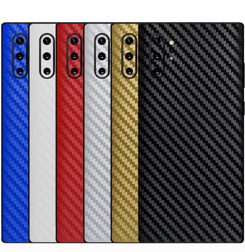 NOTOW Мода 3D углеродное волокно задняя паста защитная пленка наклейка для samsung Galaxy Note10/Note10plus/A70/A50/S10/S10Plus/s10E