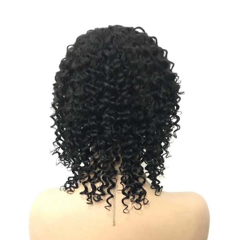 150% плотность бесплатная доставка машина сделал парик бразильский Remy Джерри