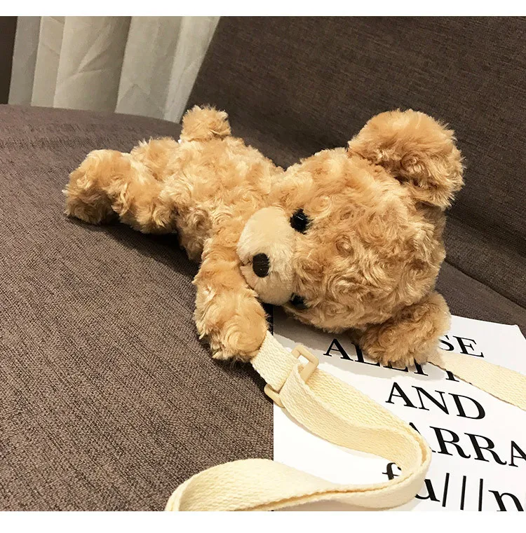 Милый плюшевый Плюшевый Рюкзак-мессенджер мягкая детская школьная сумка лучший