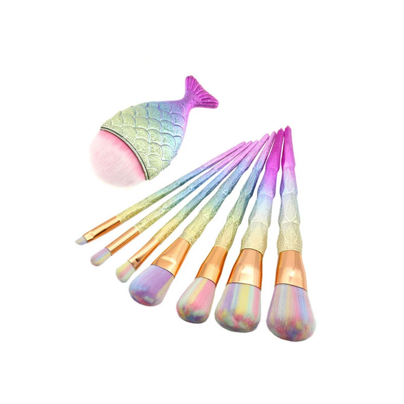 11 шт./компл. кисти для макияжа теней высококачественные с единорогом набор кистей