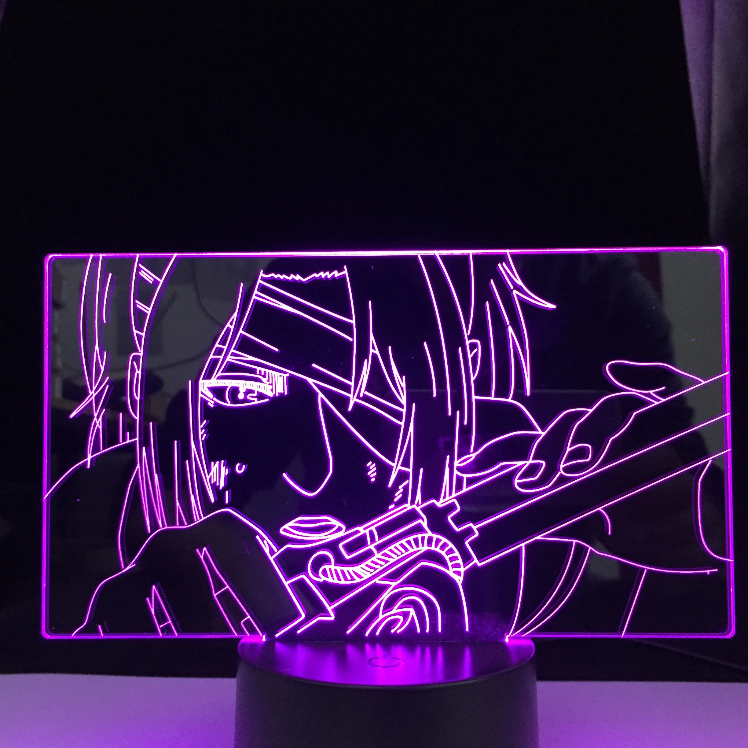 

Newest Anime 3d Lamp Attack on Titan Hange Zoe Light for Bedroom Decoration Kids Gift Attack on Titan LED Night Light Hange Zoe