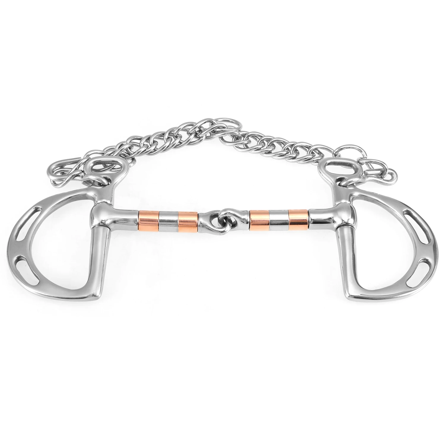 Конский бит из нержавеющей стали шарнирный роликовый наконечник Kimberwicke цельный