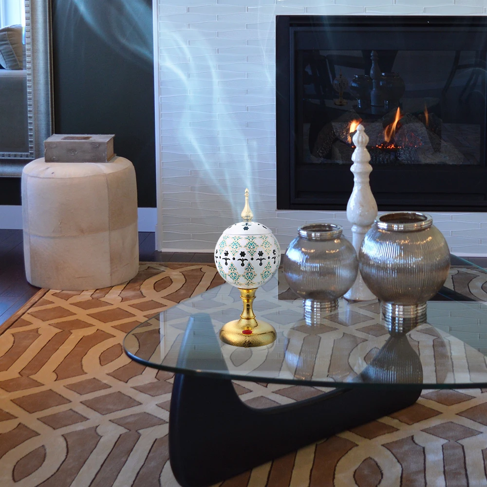 1 шт. полый узор керамические Благовония горелки портативный фарфор курильница