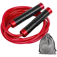 3m adjustable weighted jump rope heavy jump rope for workout fitness tangle free ball bearing handles speed skipping rope gym