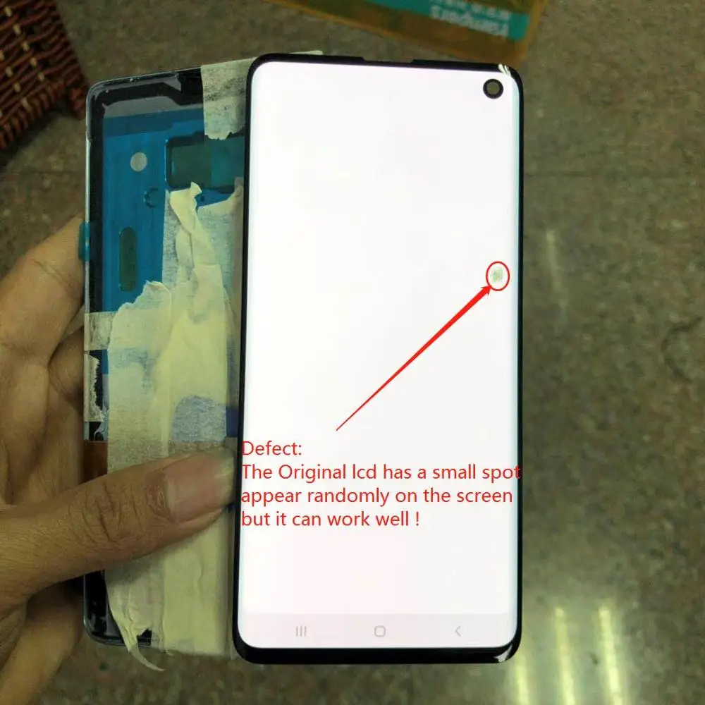 Оригинальный Amoled ЖК дисплей и дигитайзер сенсорного экрана в сборе для SAMSUNG Galaxy S10