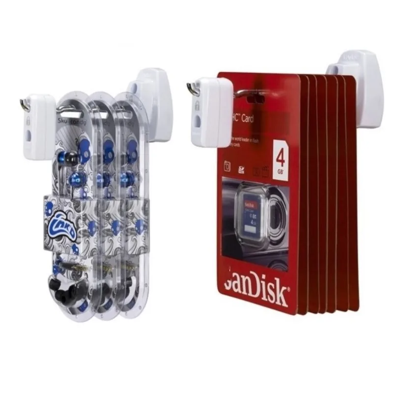 500 шт./лот белый цвет Abs розничный магазин безопасный дисплей стойка для стен