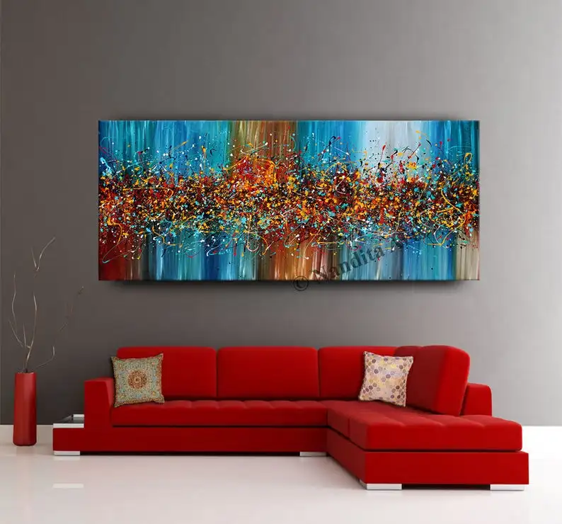 

Картина маслом Джексон Поллок абстрактная стена искусство вдохновение Оригинальный современный стиль удивительная современная домашняя ...