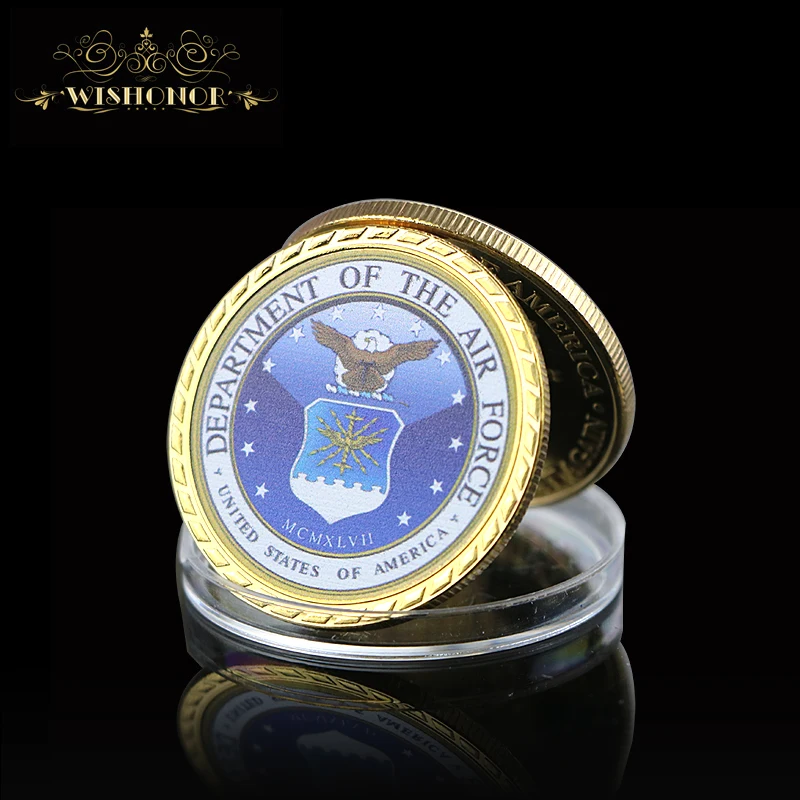 Коллекция 2021 года эмблема флота США основная символика Античная Медная полая