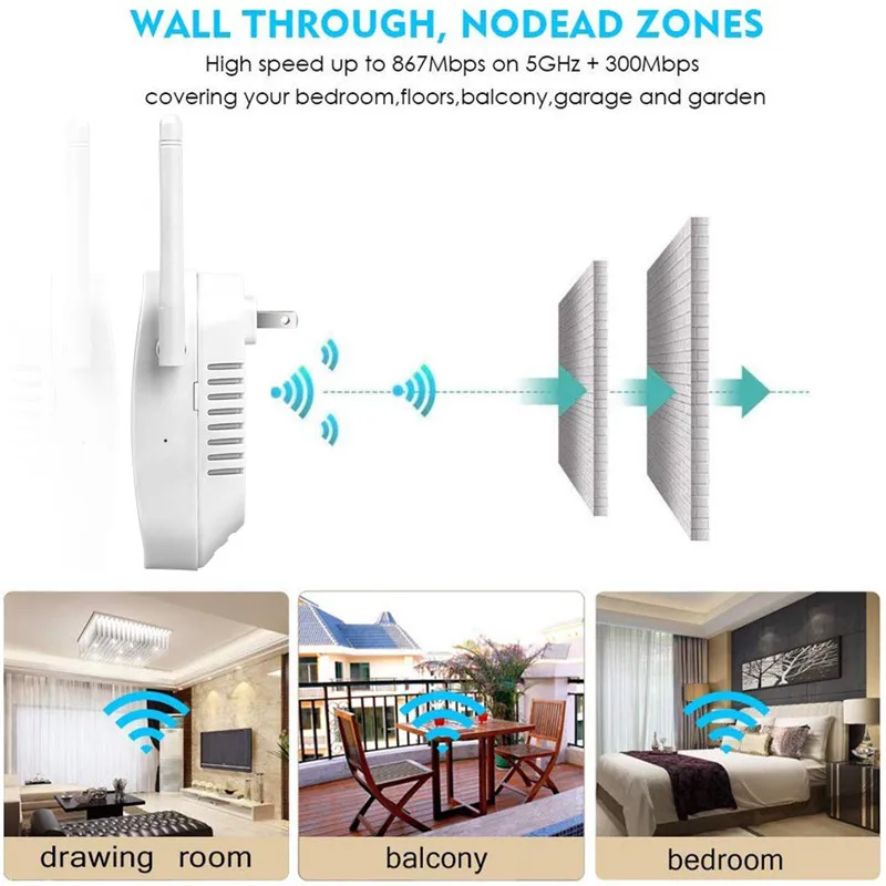 Беспроводной ретранслятор Wi-Fi 5 ГГц 1200 Мбит/с | Компьютеры и офис