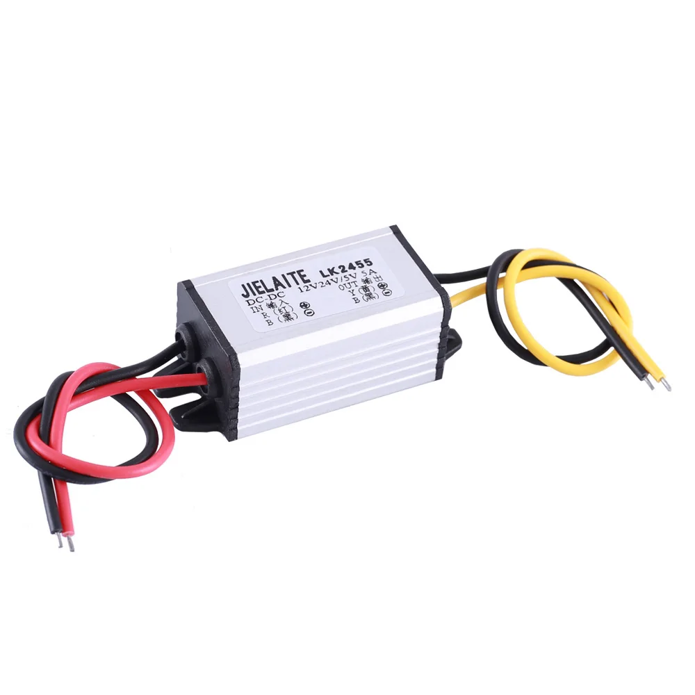Buck Conveter Напряжение DC 12 В 24 до 5 5A 25 Вт Шаг вниз Питание модуль IP68
