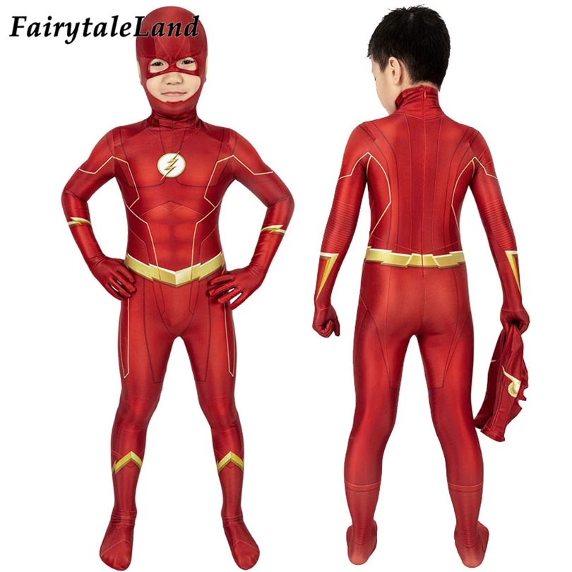 Детский комбинезон с 3D принтом для мальчиков костюм супергероя карнавала
