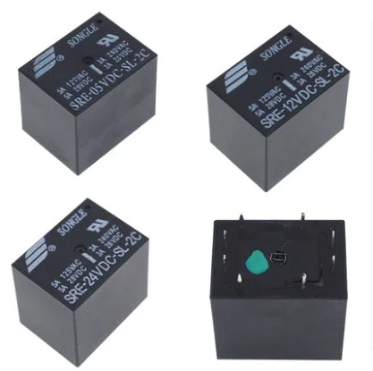 SRE- 05 12 24VDC-SL-2C 5 в В 24 8 футов 2 группы преобразования 3a240в реле Songle | Строительство и