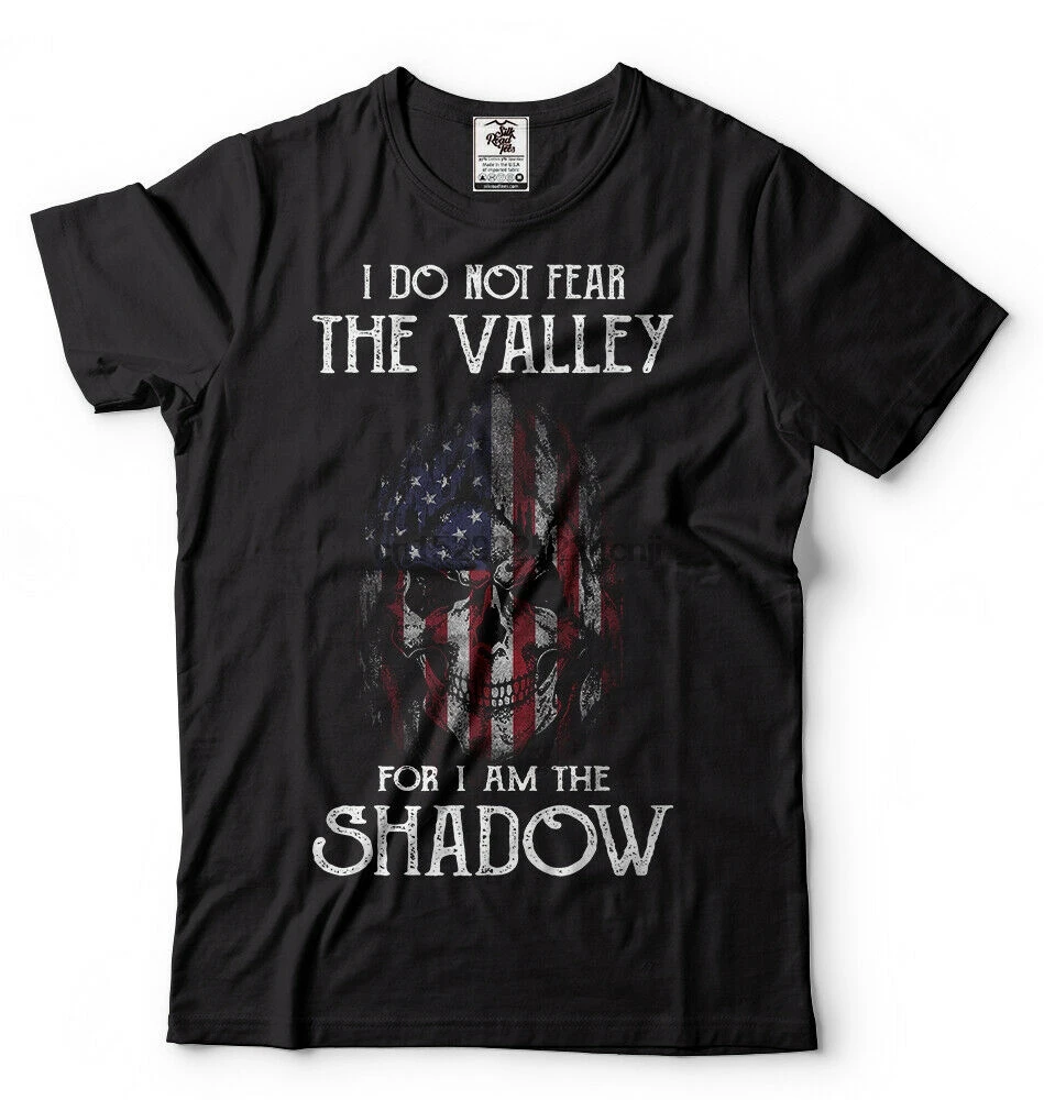 Футболка Я не боюсь долины тень патриотическая футболка США|Мужские футболки| |