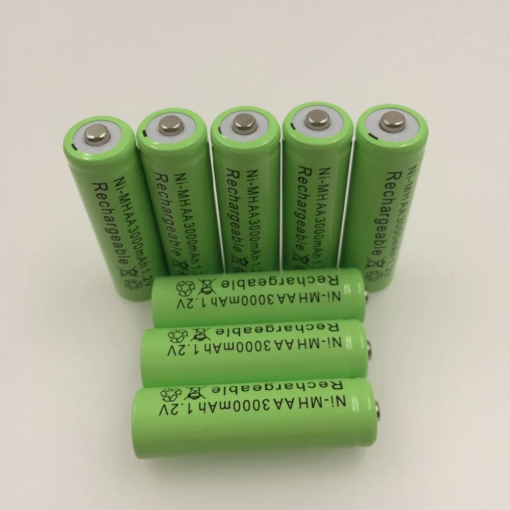 4 ~ 20 шт 1 2V 3000 mAh NI-MH АА пре-cargado bateras recargables металл-гидридных или никель recargable AA batera para