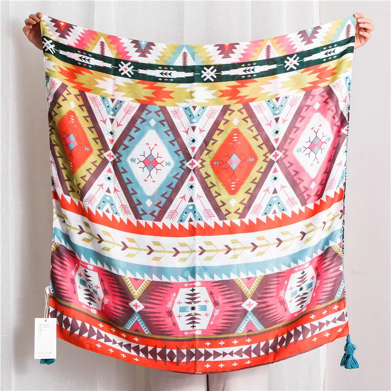 2019 хлопок женские Бохо шарфы мексиканский стиль лето осень дамские модные шали