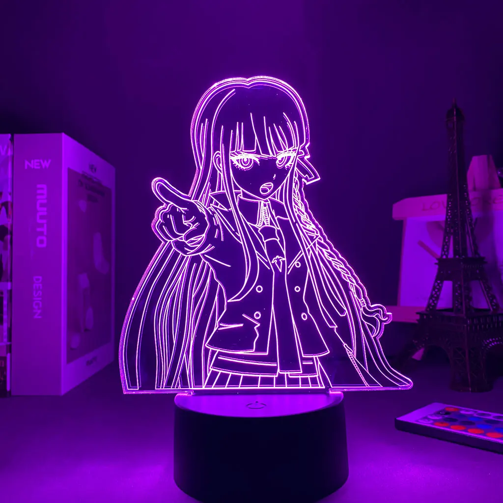 

Anime 3D Lamp Danganronpa Kyoko Kirigiri Led Night Light Lamp for Room Decor Kids Child Gift Acrylic Night Light