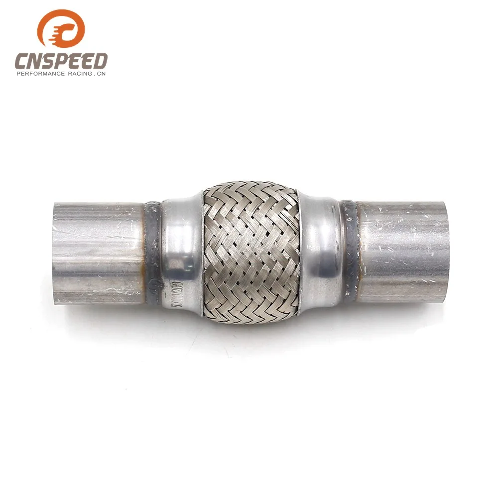 Car Modified Stainless Steel Exhaust Pipe Parts 50*100*200 Double Layer Weaving Corrugated Tube