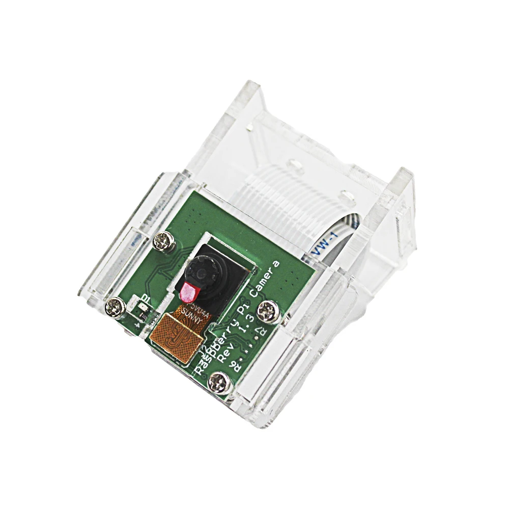 Акриловый держатель для камеры Raspberry Pi 4 5 МП прозрачный чехол V2|Аксессуары