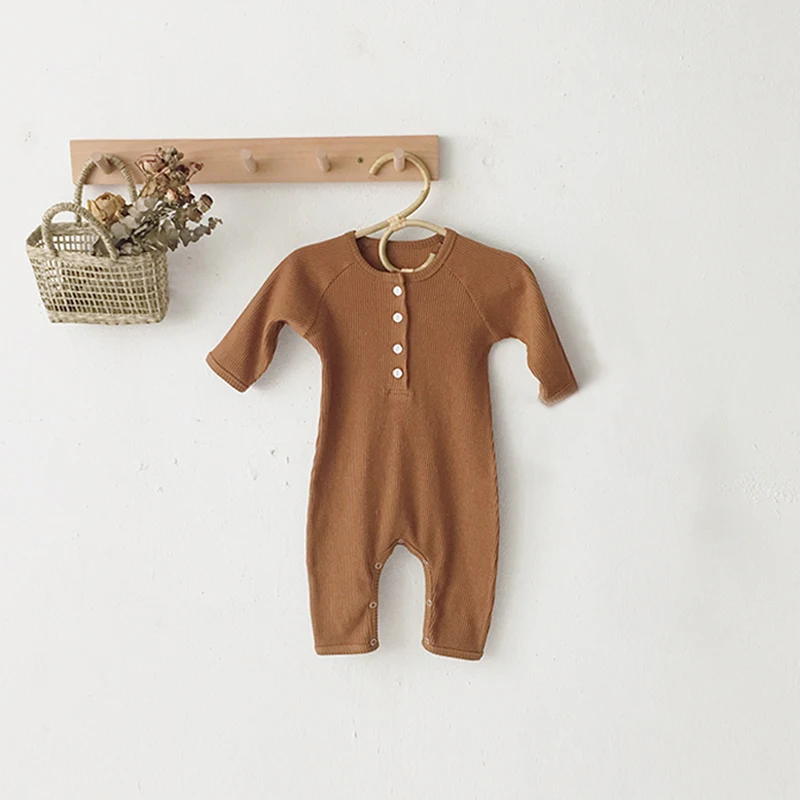 Baby romper 5 Зимняя одежда для малышей от 0 до 24 месяцев, комбинезон для новорожденных девочек и мальчиков, Трикотажный Хлопковый комбинезон одежды снаряжение, шапка для детей, Детский комбинезон - Цвет: Baby romper 5