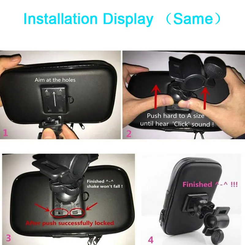 

Motorcycle Phone Holder Bag for iphone Samsung Smartphone Mobile Stand Bicycle Holder Handlebar Phone Bag Support