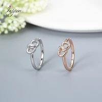 european 925 sterling silver simple rings for women wedding engagement heart ring with zircon original female jewelry wholesale
