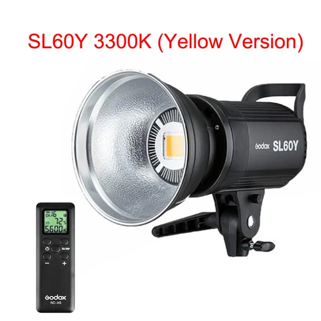 Аксессуары для фотостудий Godox SL-60W SL-60Y ультратонкое естественное освещение CRI 95+ светодиодный видео светильник SL60W белый 5600K 60W Bowens Mount+ пульт дистанционного управления+ отражатель CD50 Y