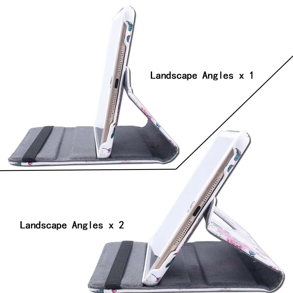Для Apple iPad 2 3 4 9 7 дюйма-многоцветный умный чехол для планшета вращающийся на 360
