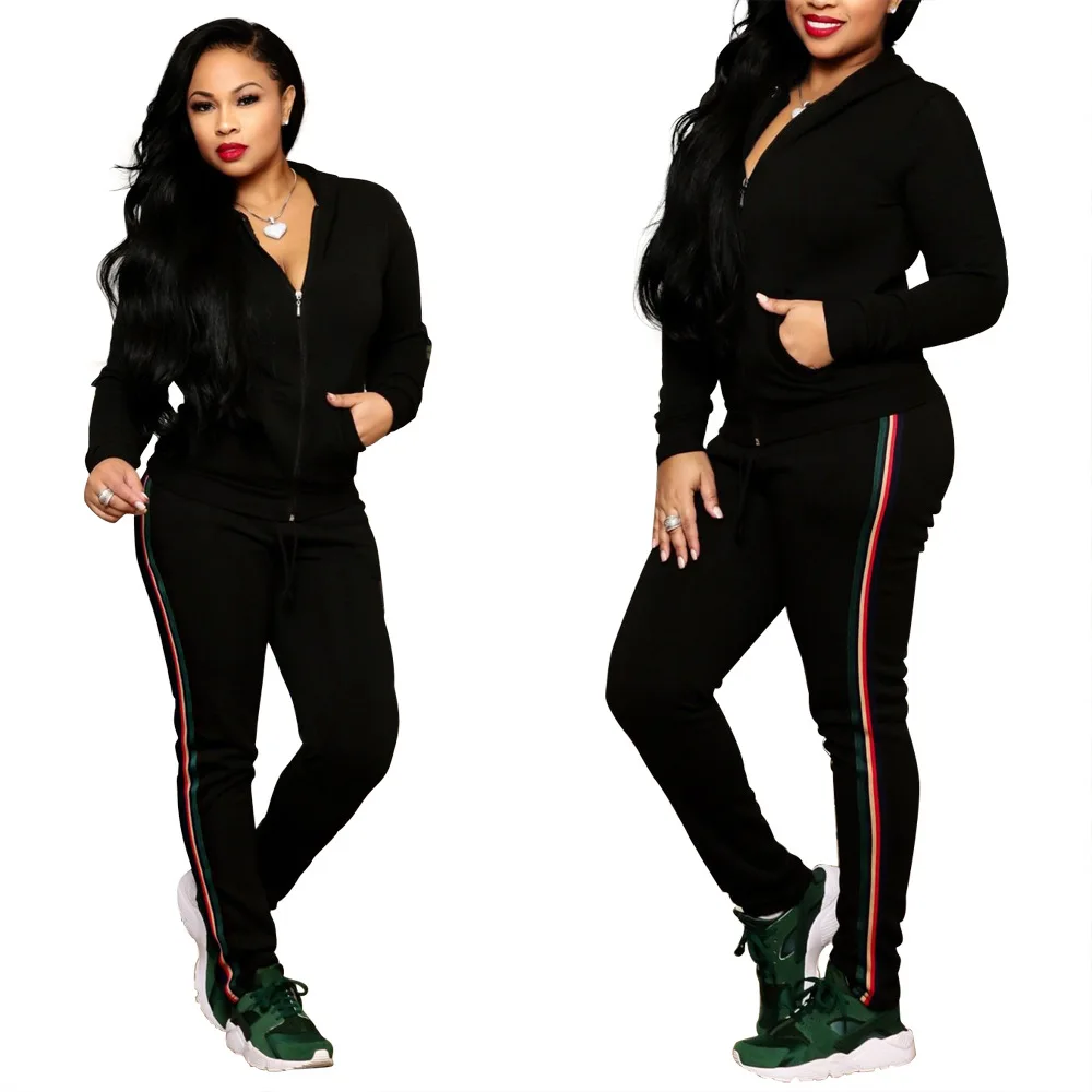 Новинка 2019 женский спортивный костюм с длинным рукавом на осень и зиму модная