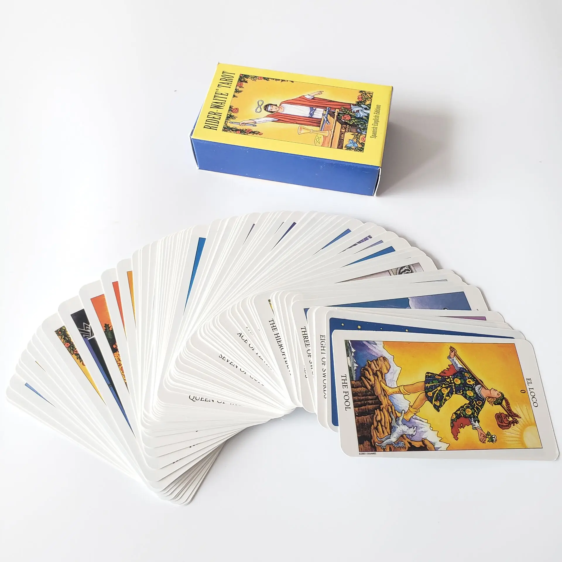 

Tarot Cards Deck in Spanish with Book Rider Oracle Playing Games Divination Spiritual Personal Use Friends Gifts 49pcs