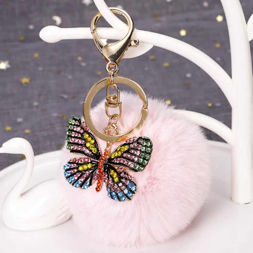 Модные русские брелок босоножки на высоком каблуке blingbling стразы в форме бабочки