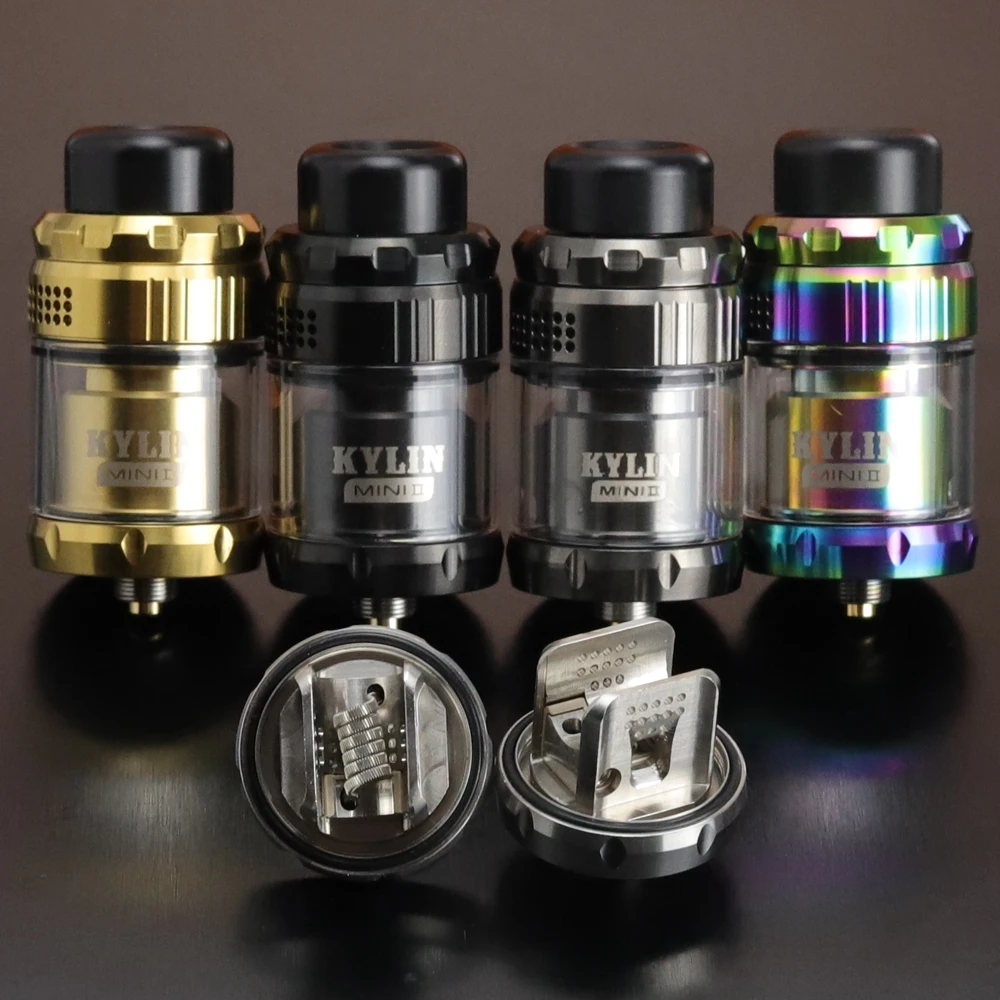 

VapSea Kylin v2 Mini RTA DL Tank Atomizer 3ml/5ml 24mm Top fill Single Coil Rebuildable 510 Thread With 810 Mouthpiece DripTip