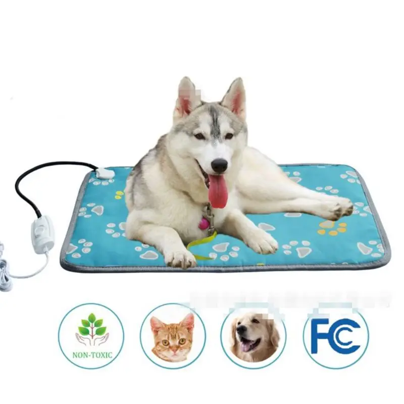

Pet Heating Pad Waterproof Safety Electric Heated Dog Bed Warming Mat Adjustable Dropshipping