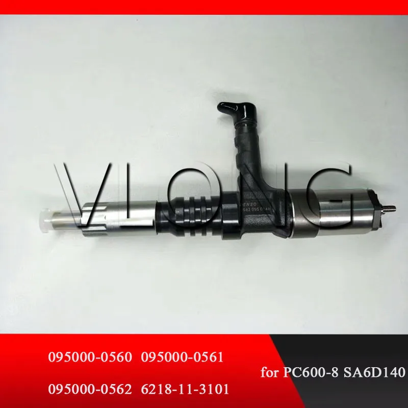 

New Common Rail Fuel Dies/el Injector Assembly 6218-11-3101 095000-0560 095000-0561 095000-0562 9709500-056 For Komatsu PC600-6