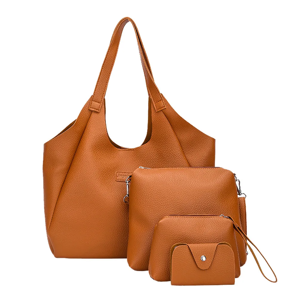 4 шт. женская сумка-мессенджер сумки кожаная сумка для женщин четыре комплекта