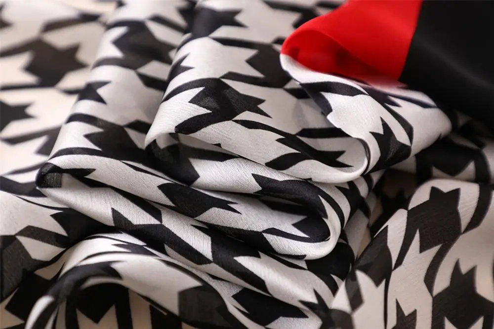 Женский шелковый шарф роскошный брендовый дизайн бандана новая Пашмина шаль с