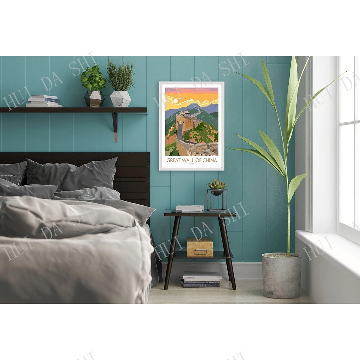 Большая китайская стена | Настенный художественный постер для путешествий -