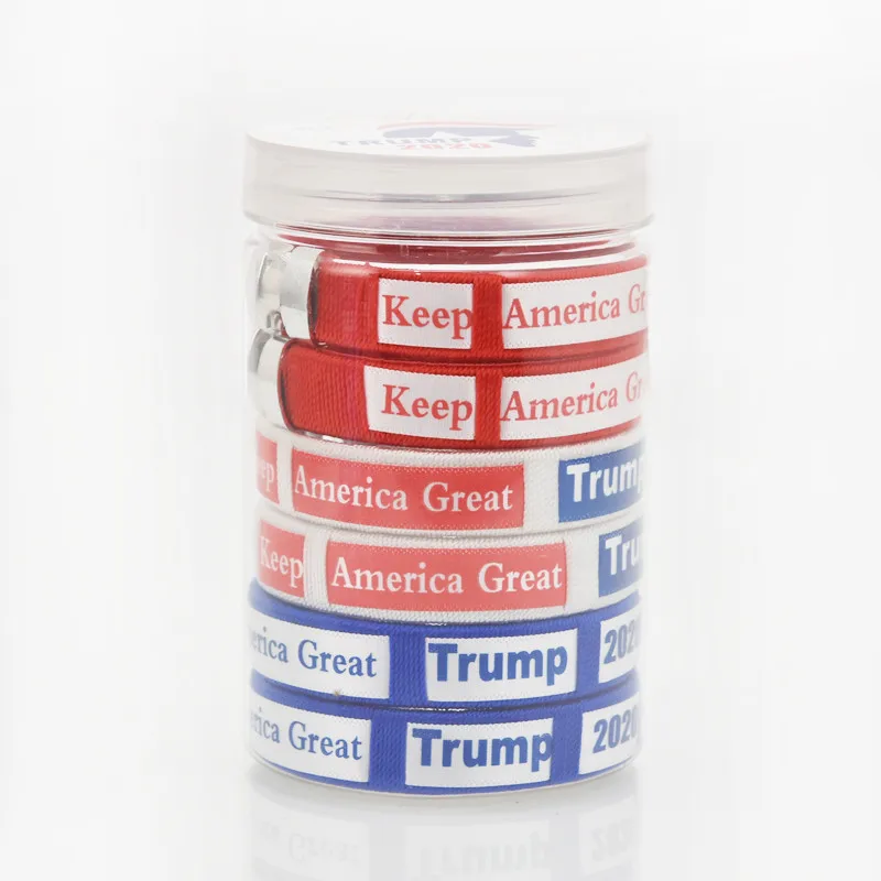 Лидер продаж модный простой браслет Трампа 2020 цветной спортивный резиновый